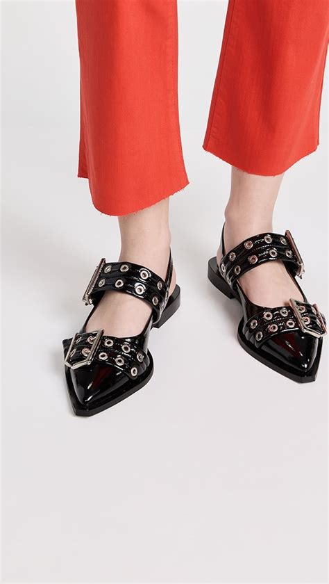 ganni buckle shoes dupe|ganni ballerina flats.